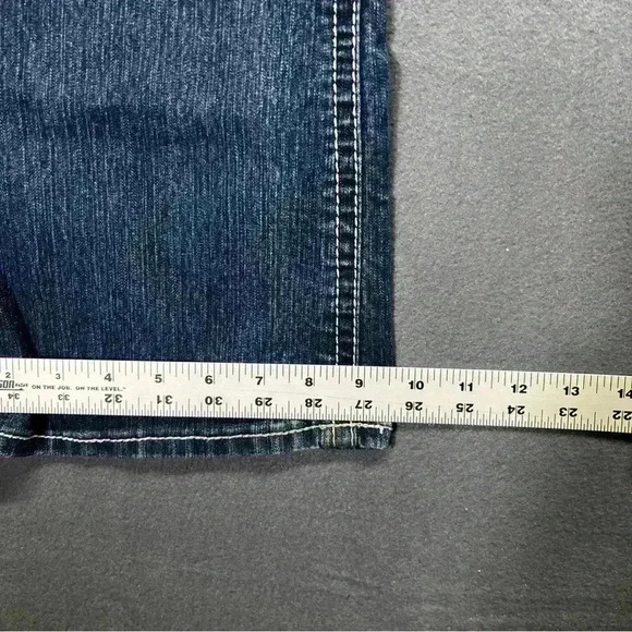 Maurices Denim Stretch Bootcut jeans Womens 7/8 X-Short Cute Blue Faded 1146 - Picture 6 of 10